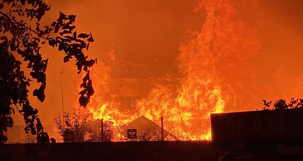 Samsun’da fabrikada korkunç yangın