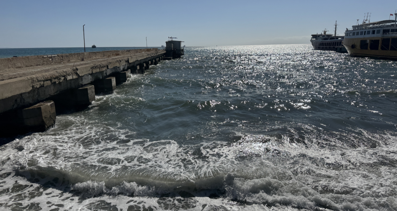 Tekirdağ’da poyraz deniz ulaşımını vurdu