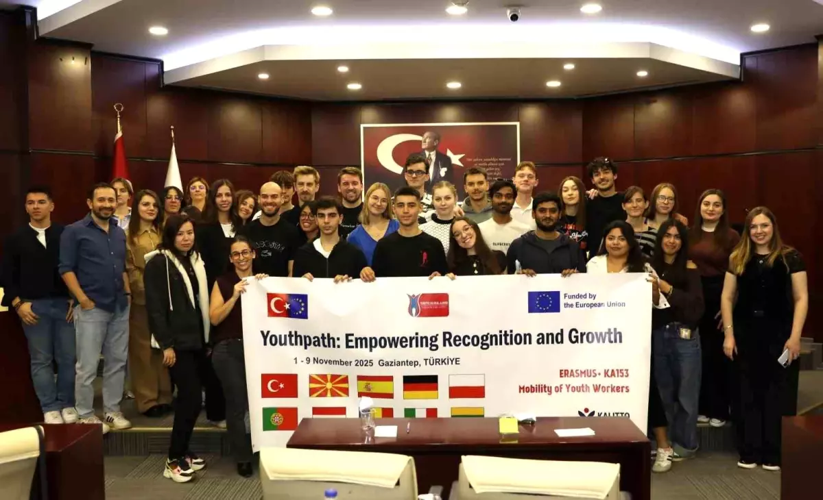 Gaziantep’te Erasmus+ Projesi Kapsamında Türk ve Yabancı Öğrenciler Buluştu
