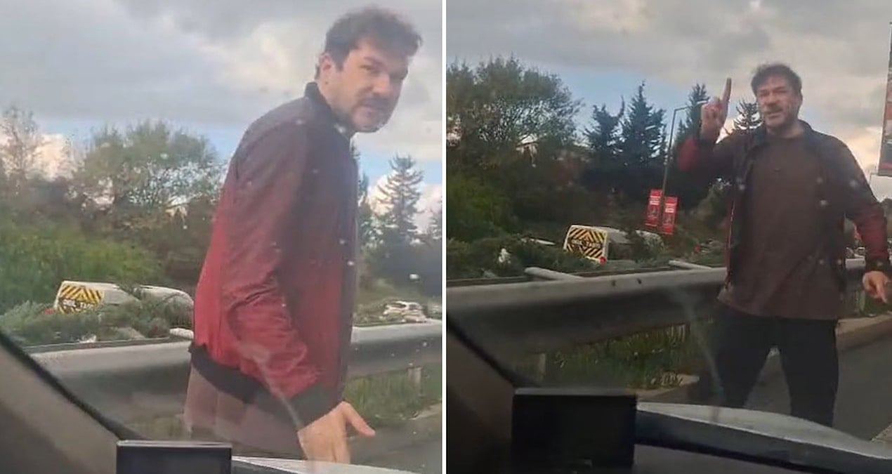 Maganda aracın içindeki kız çocuğunu ağlattı