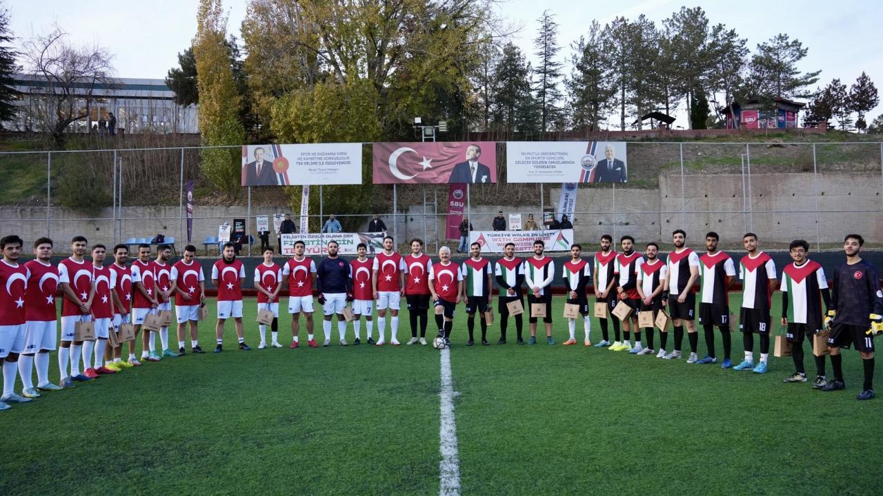 Gülhane’de hakemsiz maçtan Gazze’ye vicdan mesajı