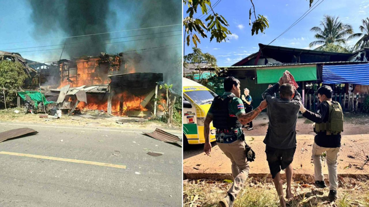 Tayland’da sığınağa roket isabet etti