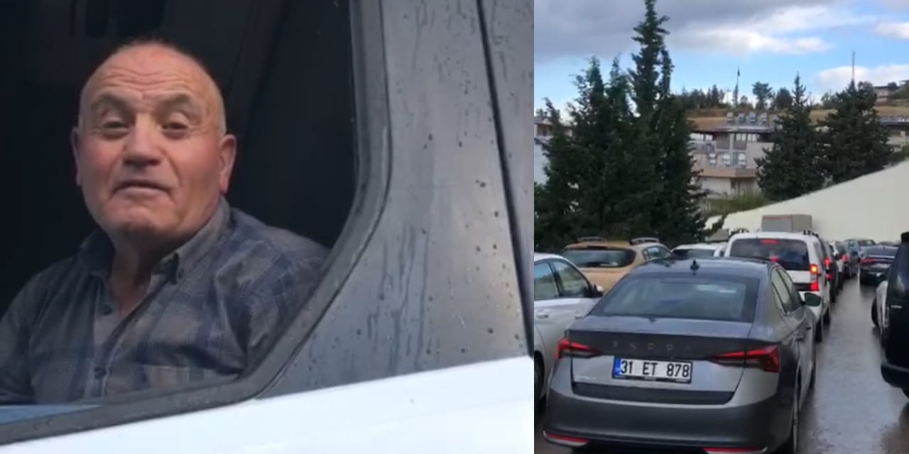 Trafiği kilitleyen erkek şoför böyle sıyrıldı: Konumdaki o kadın beni getirdi